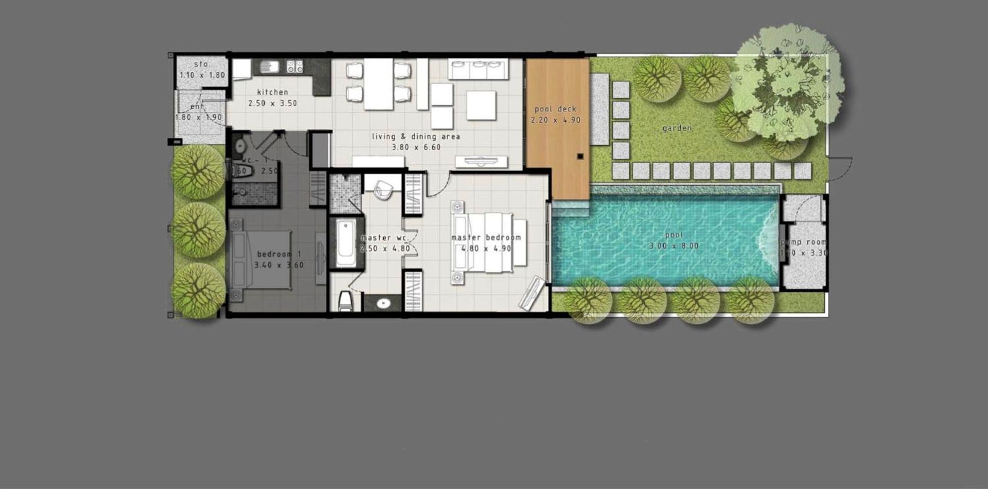 Two Bedroom Onyx Villa Nai Harn エクステリア 写真